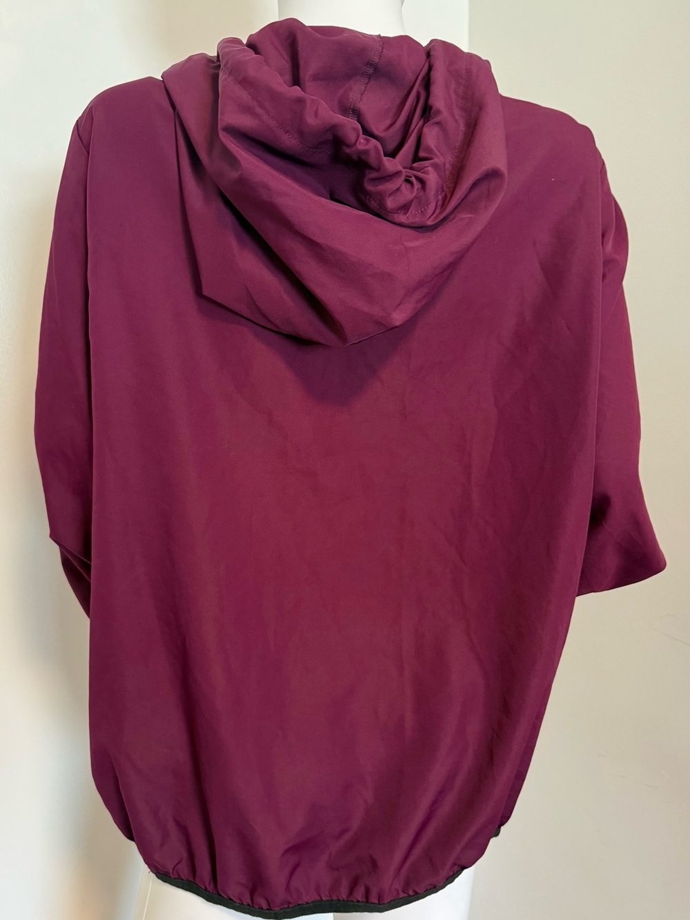 PINK by Victoria Secret Burgundy Hooded Zip-Front Jacket M/L - Picture 3 of 4